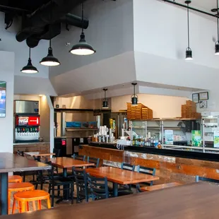the interior of the restaurant