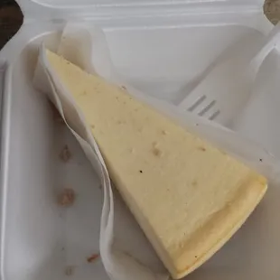 Eh partially frozen and tasted old.