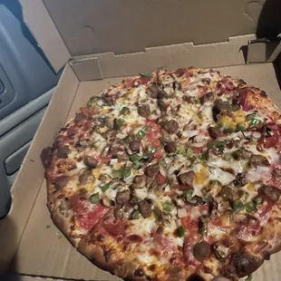 This is supposed to be a combination pizza they charge me $17 not today