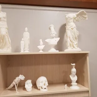 More examples of 3-D printed sculptures.