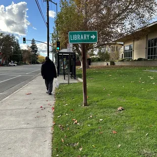 That way is the library