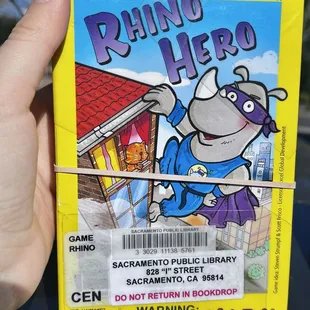 Rhino Hero game hubby picked out for our 7 year old!
