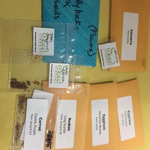 Seeds for spring planting!