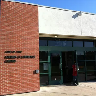 Entrance to the library