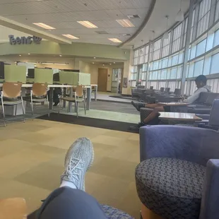 Nice lounge chairs to read your books and or study for the exam!