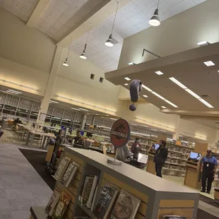 This place is very roomy and lots of places to sit. I like the high ceilings.