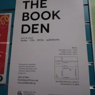 Book Den. Sales support library