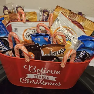 Dropped off a Thank You basket for my neighborhood library staff.