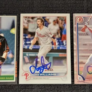 2022 River Cats Former Outfielder Luke Williams signed Cards
