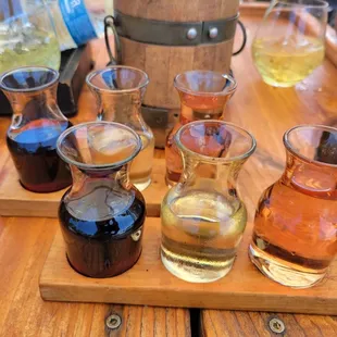 Nice local wine selection