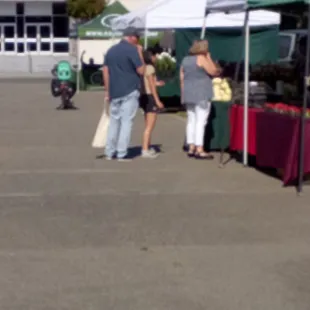 Some of the vendors from the Wednesday Farmer's Market.