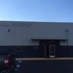 Front of building.