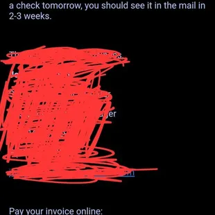 Email from Sacramento truck center
