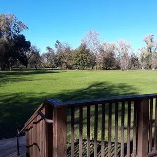 Field behind the hall