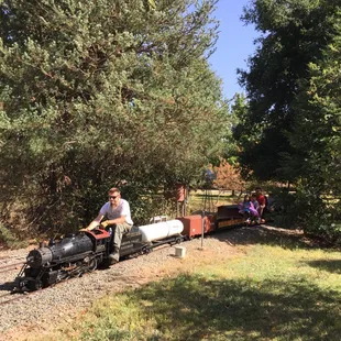 Our steam engine coming out of the shadows