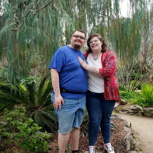Us in the botanical garden nearby!