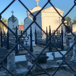 View of St. Patrick Cemetery from the Sacred Grinds