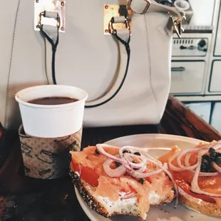 Lox on Everything Bagel + Spiced Apple Cider               Lox Bagel: 5/5 Apple Cider: 3/5