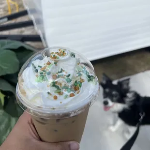 Irish Cream iced latte