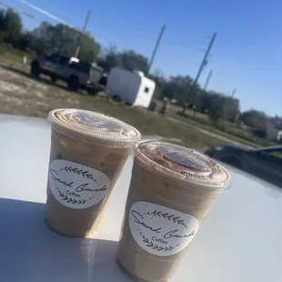 Cinnamon Caramel Latte and Heavenly Toffee Latte