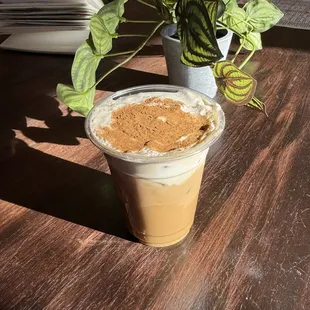 cafe con leche (with cold foam)