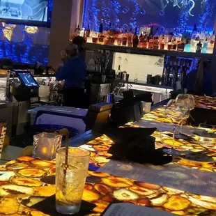 Countertop with our menus
