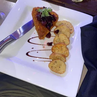 Pistachio Crusted Fried Brie