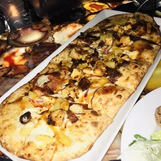 Pineapple Barbecue Chicken Pizzette