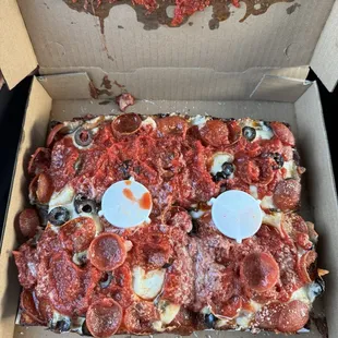 Mushroom, olive, and pep 10/10