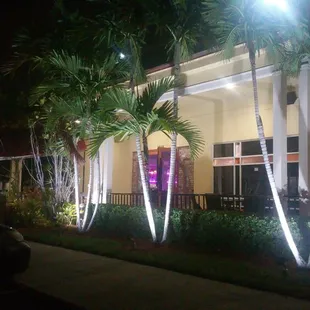 outside