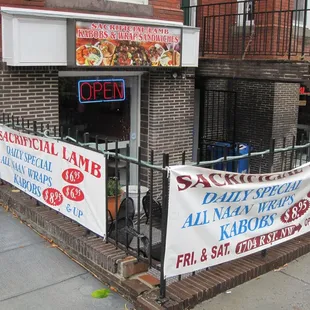 Restaurant front.
