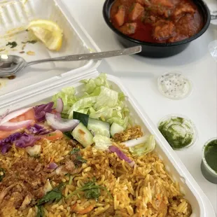 Chicken Biryani, Chicken Vindaloo