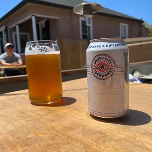 Beer and a cider