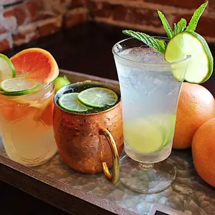 (Left to right) Ida&apos;s Hotflash, Copper Mule, Hemingway&apos;s Havana