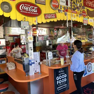 The inside is open to public. Limited customers of course.