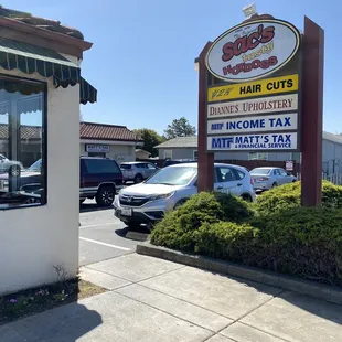 Parking area is decent.