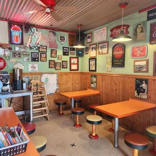 Interior when paying