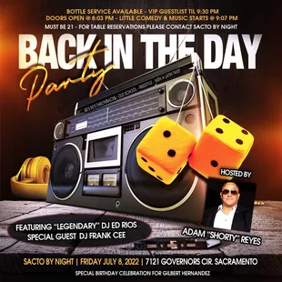 Upcoming event this Friday July 8th!!