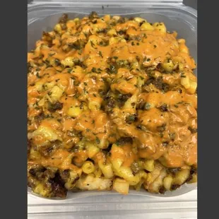 a close up of a casserole