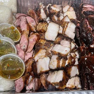 Hmong Sausages Grill Pork Belly Pork Ribs