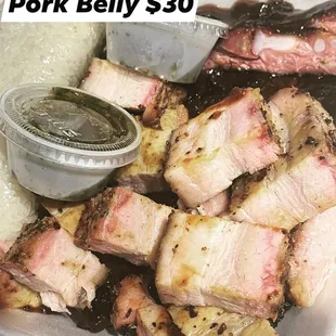 1/2 Rack and Smoke Pork Belly Combo