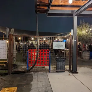 Gate to the back patio area