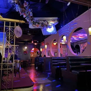 the interior of a restaurant