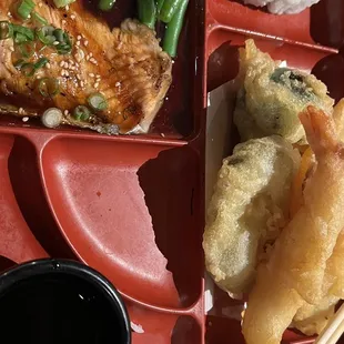 Salmon Teriyaki Bento (Lunch Menu)
