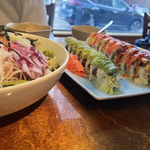 sushi, sashimi, sushi and sashimi, food