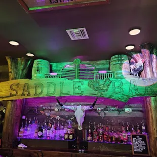 Upstairs bar area