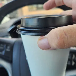 Small hot Almond Joy Mocha.  Their small is 10 oz