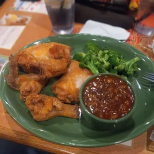 Boasted Chicken, Brocolli and Beans