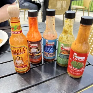 Collection of Hot Sauces