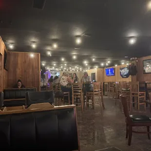 New seating area.